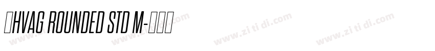 韩HVAG ROUNDED STD M字体转换